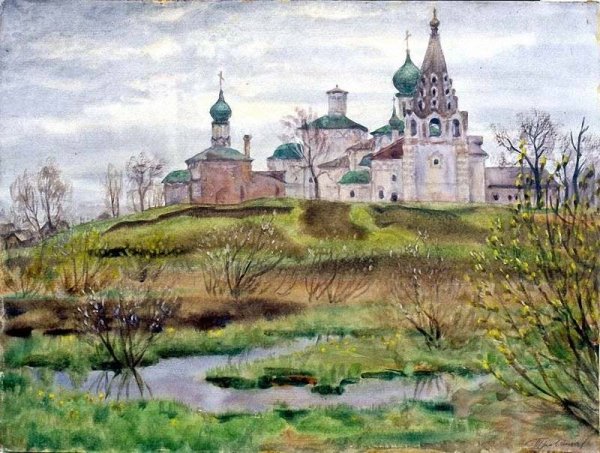 Весна в живописи Германа Травникова