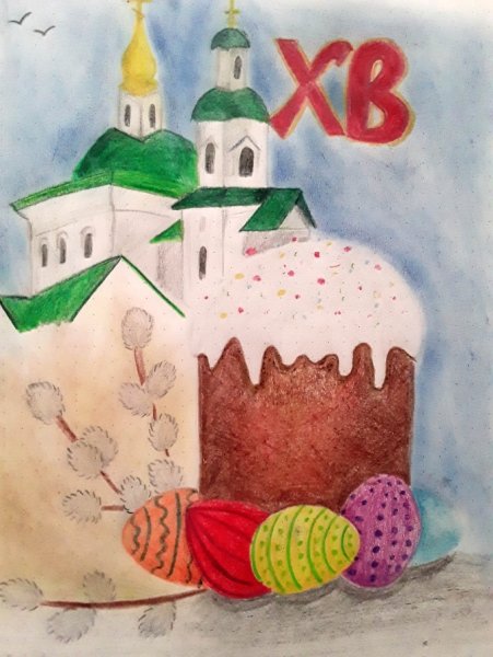 Красивые пасхальные рисунки