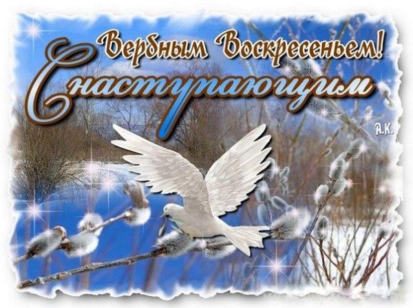 С наступающим Вербным воск