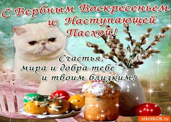 С наступающим Вербным воскресеньем