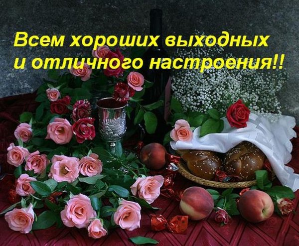 Хороших выходных и отличного настроения
