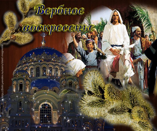 Открытки с Вербным воскресеньем 2018