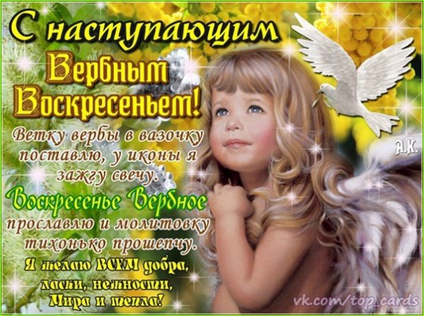 С наступающим Вербным воскресеньем