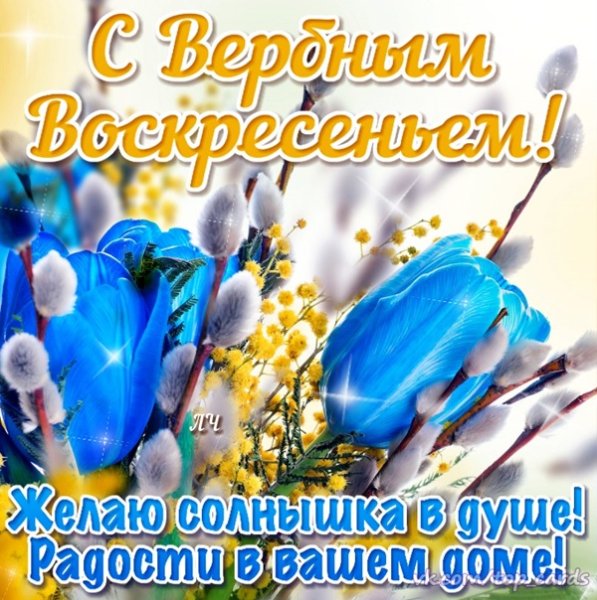 С наступающим Вербным воскресеньем