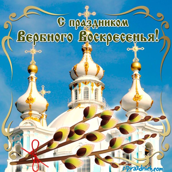 С Вербным воскресеньем открытки
