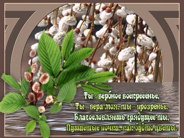 Вербное воскресенье поздравления