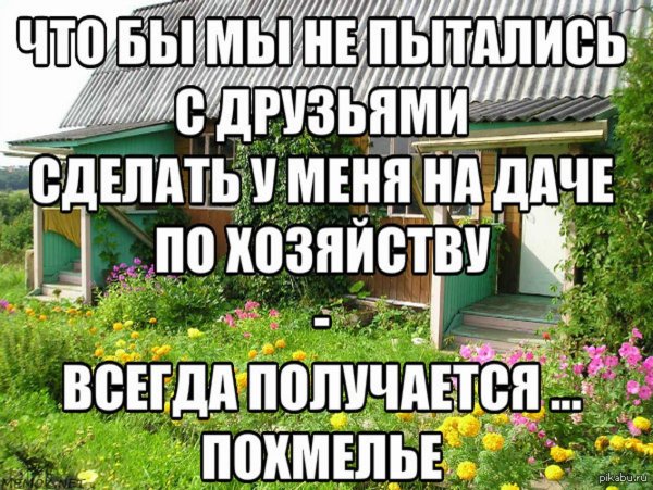 Смешные картинки про дачу
