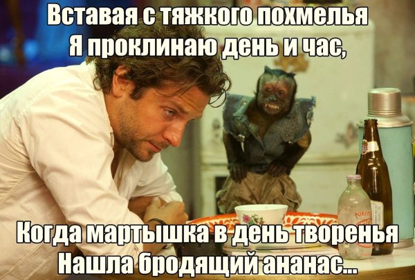 Похмелье карикатура