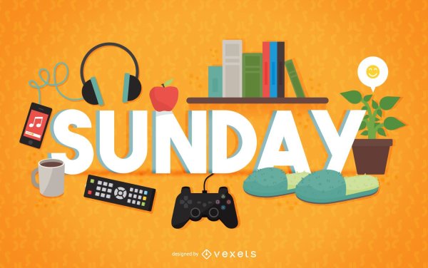 Sunday надпись