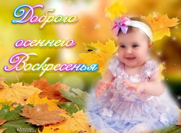 Доброе осеннее утро воскресенья
