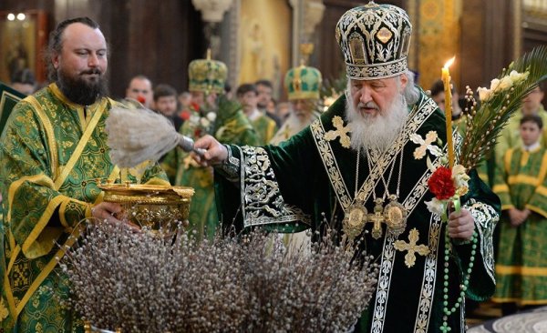 Патриарх Кирилл Вербное