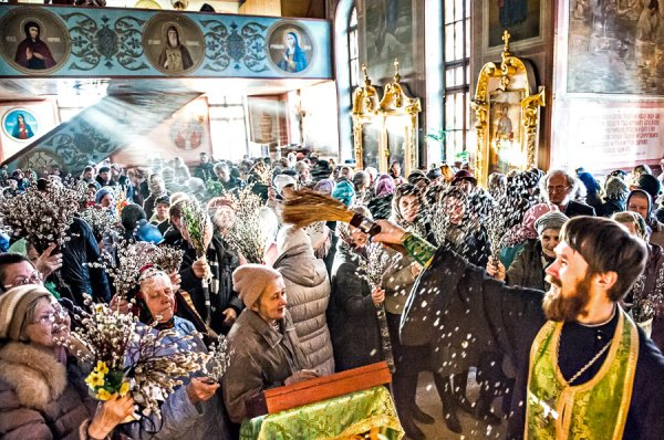 Вербное воскресенье служба в храме