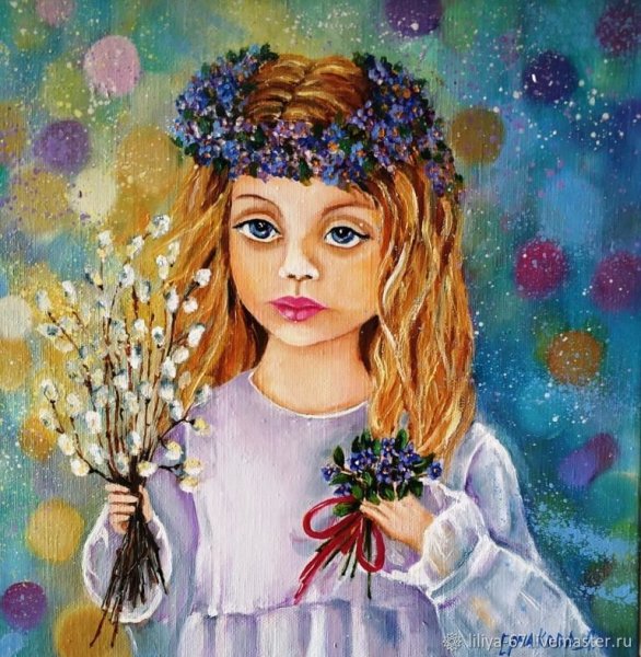 Художник Ольга Денисенко Вербное воскресенье