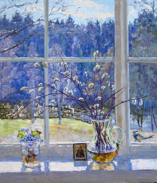 Художник Кизилова Екатерина Викторовна "Вербное воскресенье"