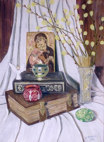 Художник Ольга Денисенко Вербное воскресенье