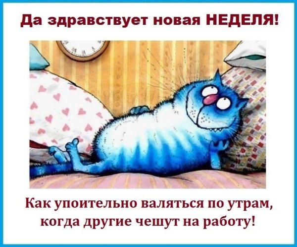 Хорошо в понедельник отдыхать