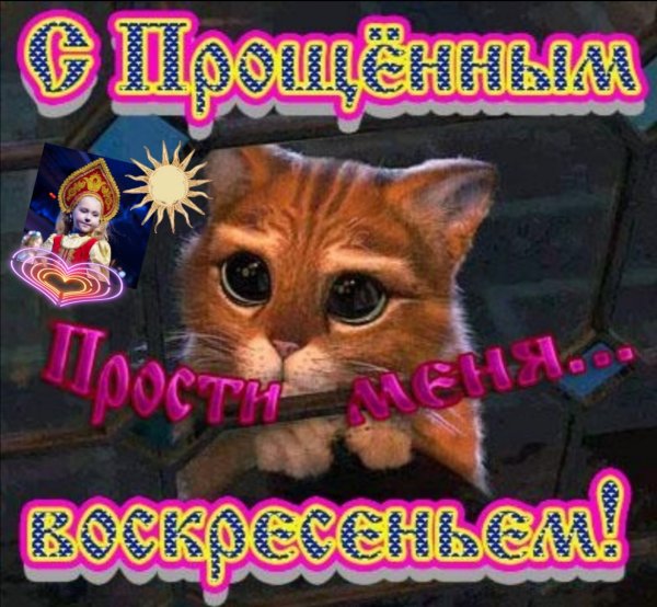 Смешные открытки с прощенным воскресеньем