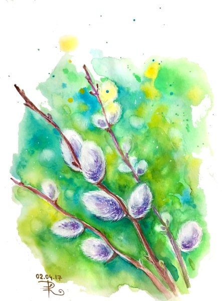 Веочка Верба рисование