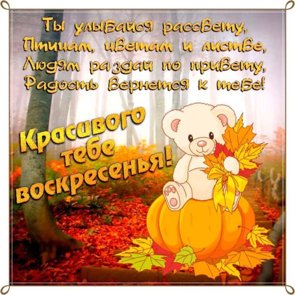 Отличного осеннего воскресеьч