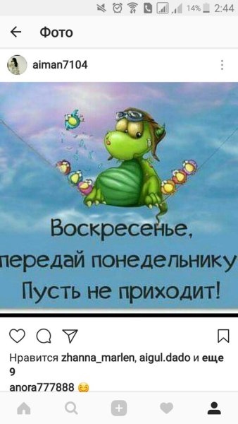 Воскресенье завтра понедельник