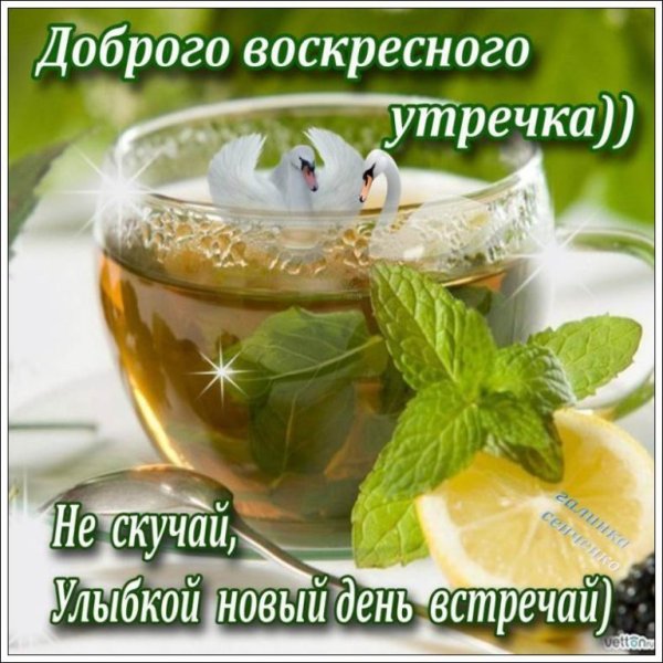 С добрым утром воскресенья