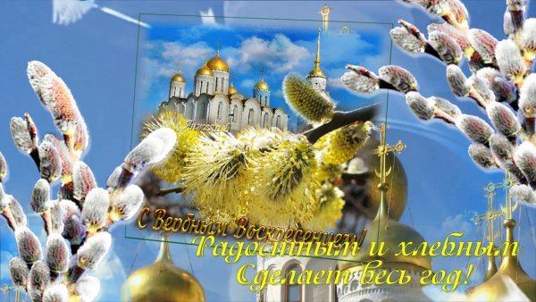 Обложка Вербное воскресенье