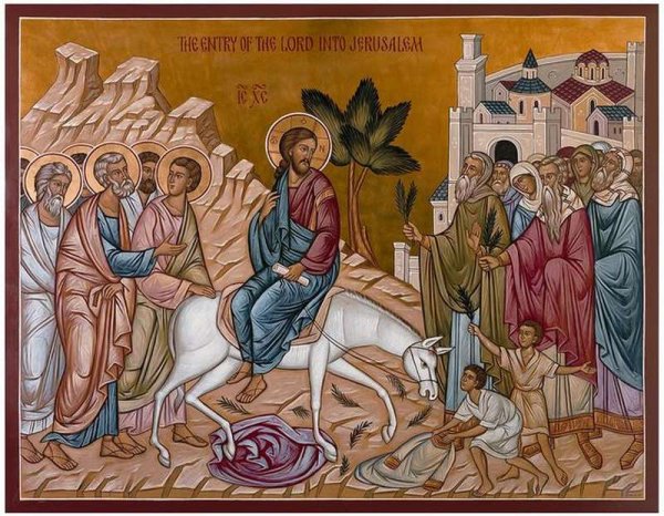 Иконы вход Господень в Иерусалим Вербное воскресенье