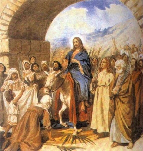 Художник Ольга Денисенко Вербное воскресенье