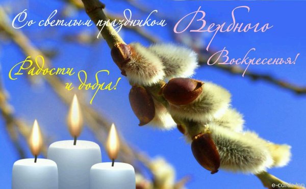 С Вербным воскресеньем