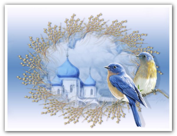 Вербное воскресенье рисунки