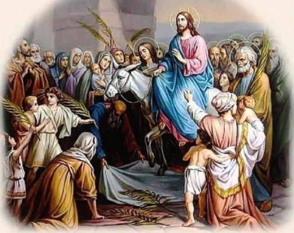 Икона въезд Иисуса Христа в Иерусалим