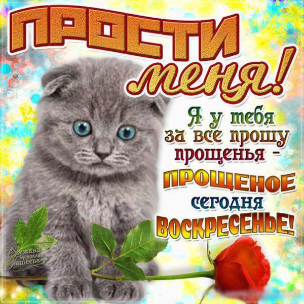 С прощенным воскресеньем