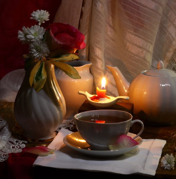 Открытки с надписью добрый вечер