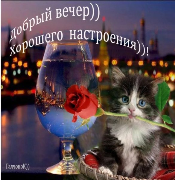 Открытки добрый вечер