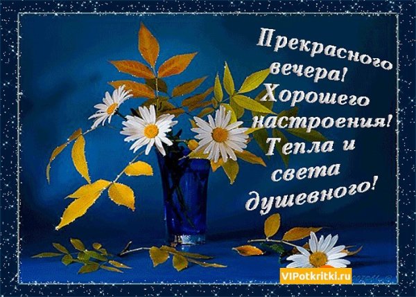 Прекрасного вечера и хорошего настроения