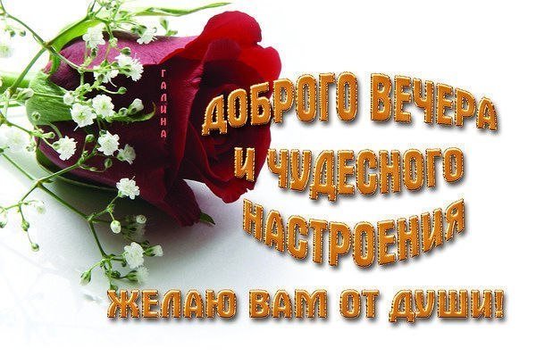 Доброго весеннего вечера