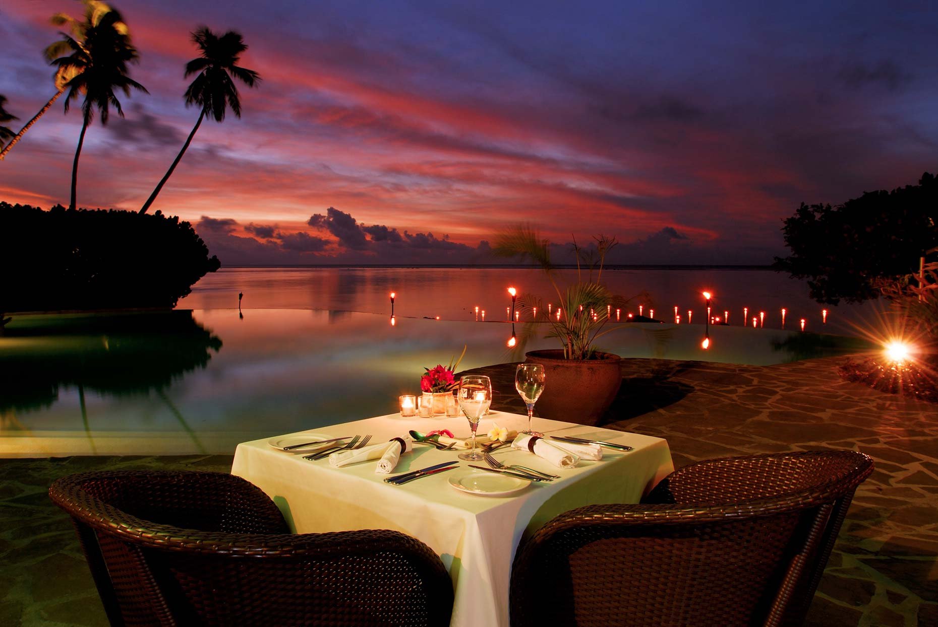 Место для ужина. Dusit Thani Laguna романтический ужин. Красивые романтические места. Романтичный вечер. Романтический ужин.