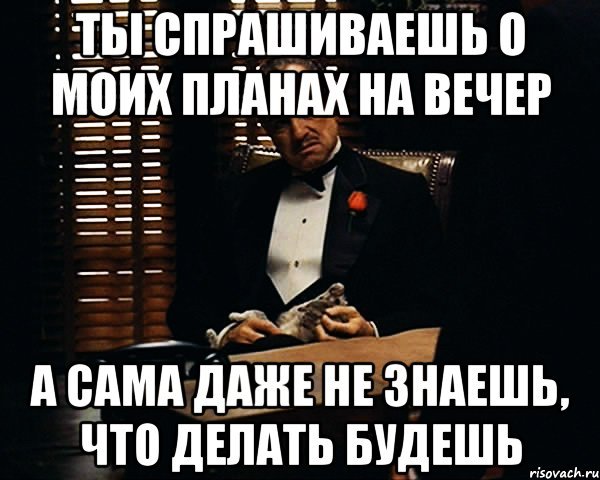Планы на вечер прикол