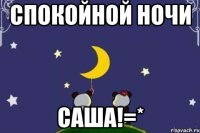 Спокойной ночи Сашечка