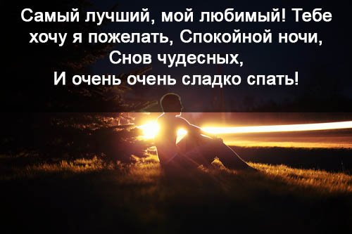 Спокойной ночи любимый мой