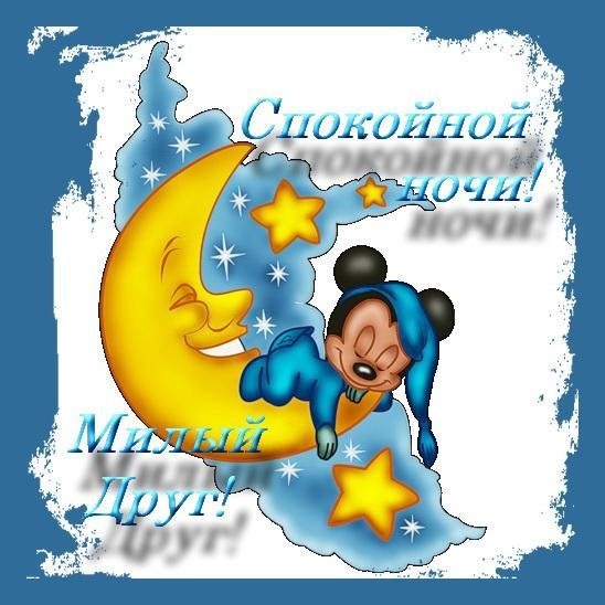 Спокойной ночи дружок
