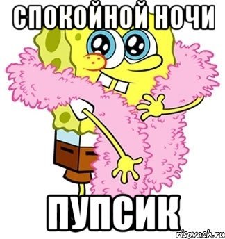 Спокойной ночи пупсик