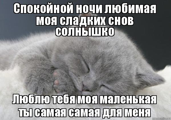Сладких снов любимая