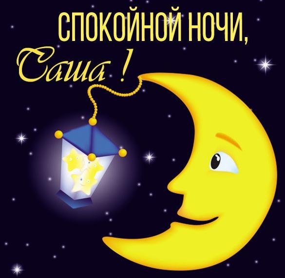 Открытки спокойной ночи Саша