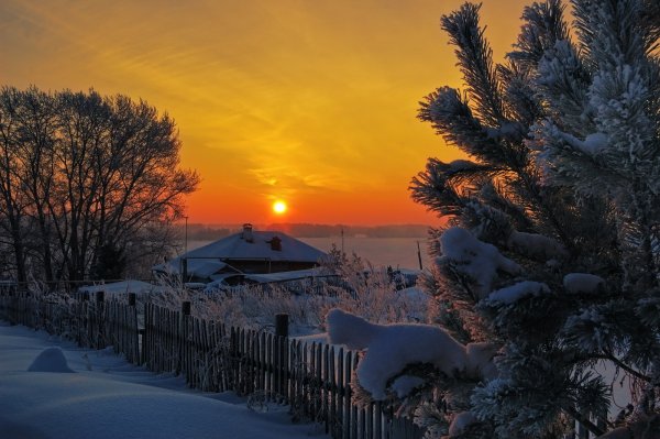 Рассвет зимой