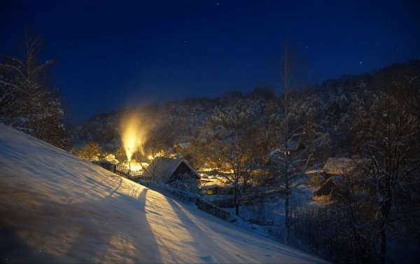 Зимний вечер красивые картинки (46 фото)