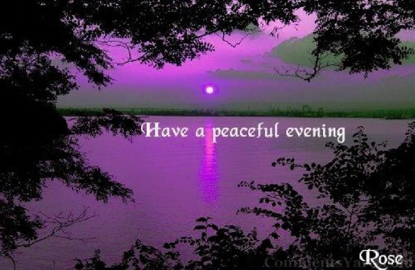 Прекрасный вечер на английском