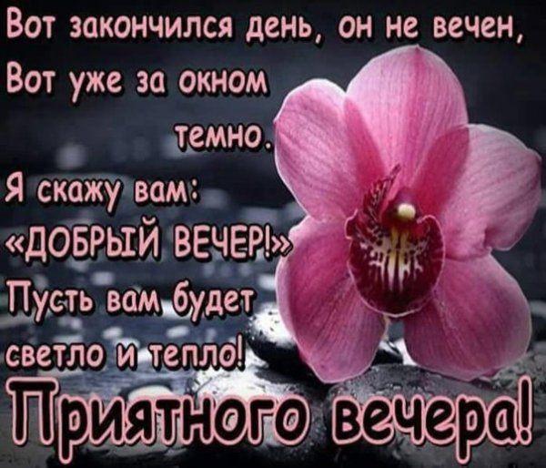 Вот и вечер наступил