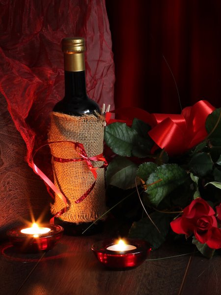 Вино и свечи