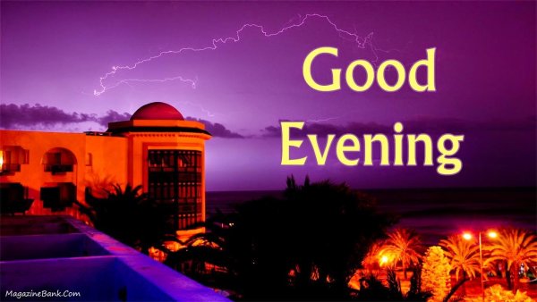 Good Evening надпись